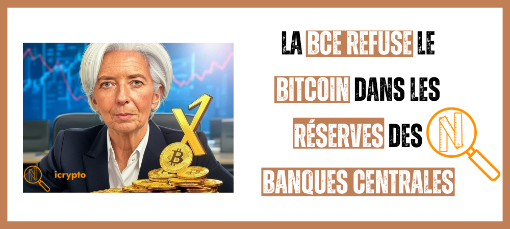 La BCE refuse le Bitcoin dans les réserves des banques centrales