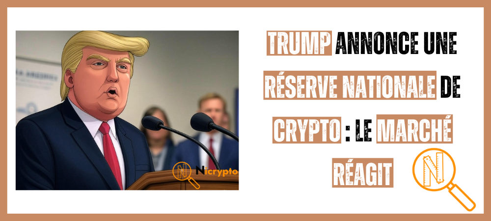 Trump annonce une réserve nationale de crypto : le marché réagit